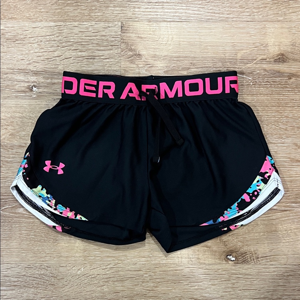 Girls Under Armour Black Shorts